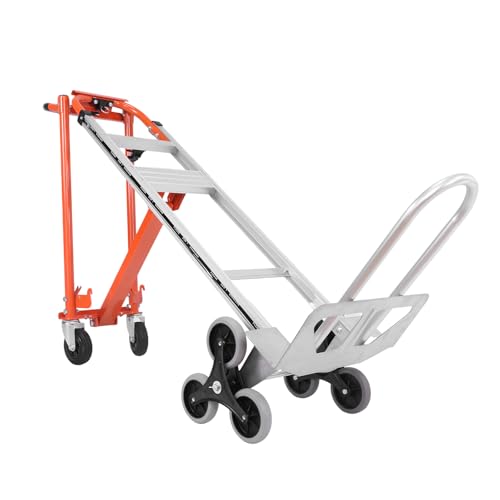 Carretilla escalera aluminio resistente rojo miniatura 1