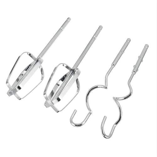 Image of Electric Hand Mixer for Kitchen | Handheld Cake Blender with Four Stainless Steel Attachments including Beaters & Dough Hooks for Whipping Cream (Pack Of 1)