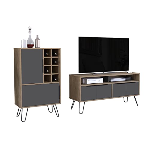 Conjunto Vegas, Mueble para TV + Bar Bajo Cover