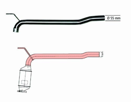 HJS 91 11 1503 Zestaw naprawczy (rurowy) katalizator z materiałem mocującym