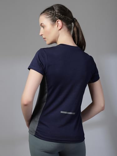 Image of CHKOKKO Gym Tshirt for Women Workout Dry Fit t Shirt Sports Tshirt Lightweight Round Neck Breathable Half Sleeve Activewear Mesh Running Yoga Tops for Woman