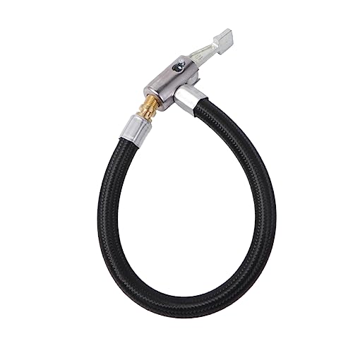 Holibanna Locking Air Chuck with Air Inflator Adapter Extension Tube Long for Quick Inflation of Car Motorcycle and Bike Tires Compatible with Standard