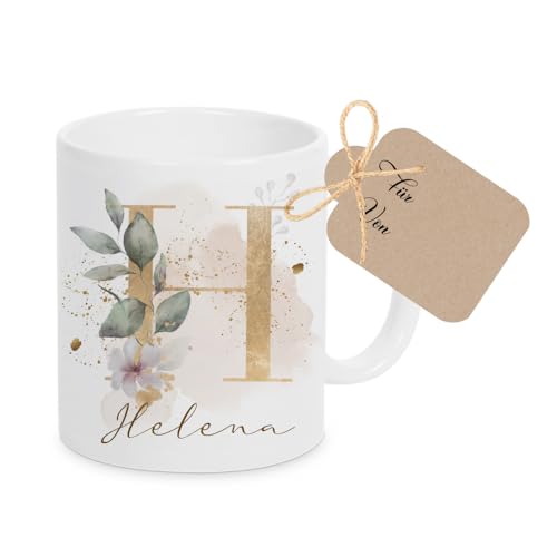 Manufaktur Liebevoll Geschenk Tasse Personalisiert Buchstabe Namenstasse Frau Freundin Geschenk Mama Muttertag Gebu ...
