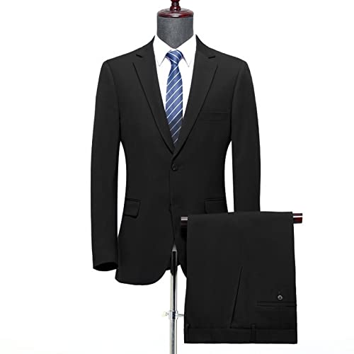 GATMSTZ Men Notch Lapel 2 Pieces Suit Regular Fit Business Prom Wedding Tuxedos4