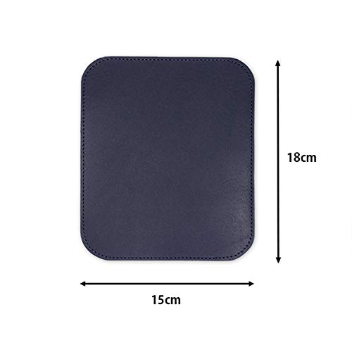 [レザー姫路本陣] 本革 マウスパッド オイルスムース (ブラック)