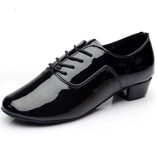 Latin Dance Shoes Man Men's Latin Shoes Ballroom Tango Jazz Dance Shoes Performance Show Soft Leather Sole Modern Square Shoes4