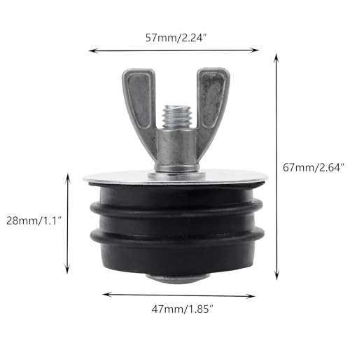 Image of Crapyt Sewer Cleanout Cap Pool Return Plugs Expansion Pipe Plug Universal Rubber Winter Plug for Most Pools and Sewers (2 Inch)