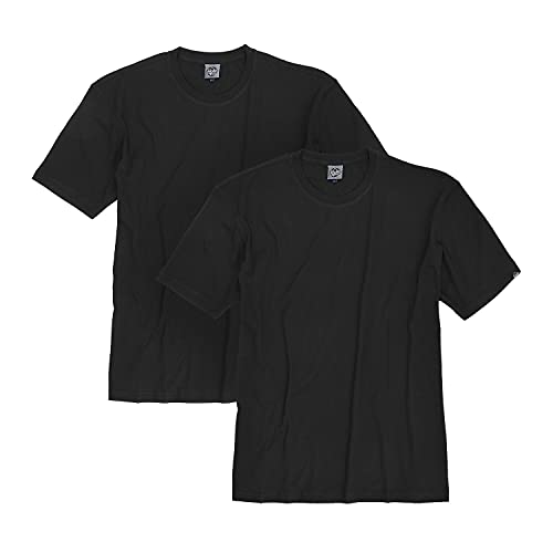Ahorn Sportswear Doppelpack Schwarze T-Shirts großen Größen bis 10XL, Größe:5XL Cover