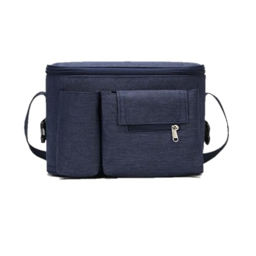 Nuevo Bolso Organizador Carrito, Bolso Carro Bebé Organizador Impermeable para el Cochecito del Bebé, Mochila Bolso Carrito Bebé Diseño Universal (azul)