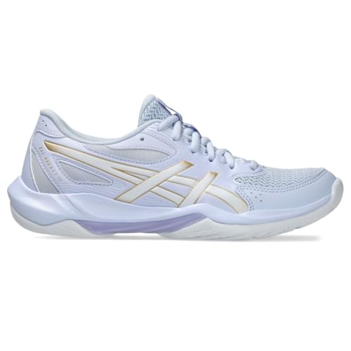 ASICS Women's Gel-Rocket 12 Volleyball Shoes, 7.5, Blue Fade/Champagne