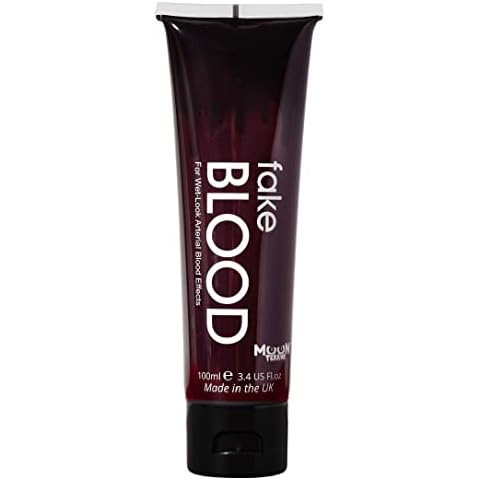 Moon Terror Halloween Fake Blood | 100ml | Premium Quality | Made in the UK & Cosmetically Certified | 100% Safe & Easy To Use | Vegan & Cruelty free Cover