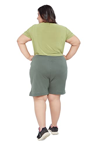 Image of CUPID Women Plain Comfortable Barmunda,Shorts for Sports, Yoga, Daily Use Gym, Night Wear, Casual Wear for Ladies