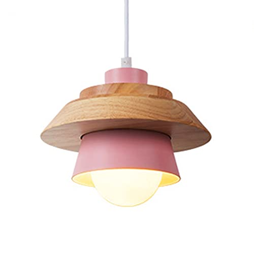HAIIQU Lampes Suspendues De Table À Manger Suspension Moderne Avec Bois Lampes De Lustre Uniques À 1 Lumière Appareils D'éclairage Pendants Simples De Plafond Exquis Pour La Chambre À Coucher