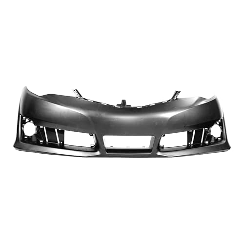 Image of Compatible with Toyota Camry 2012-2014 Front Bumper Cover | Primed, With Fog Light Holes, Without Parking Sensor Holes, Sedan, Hybrid, Ready to Paint, OEM 5211906975, TO1000379