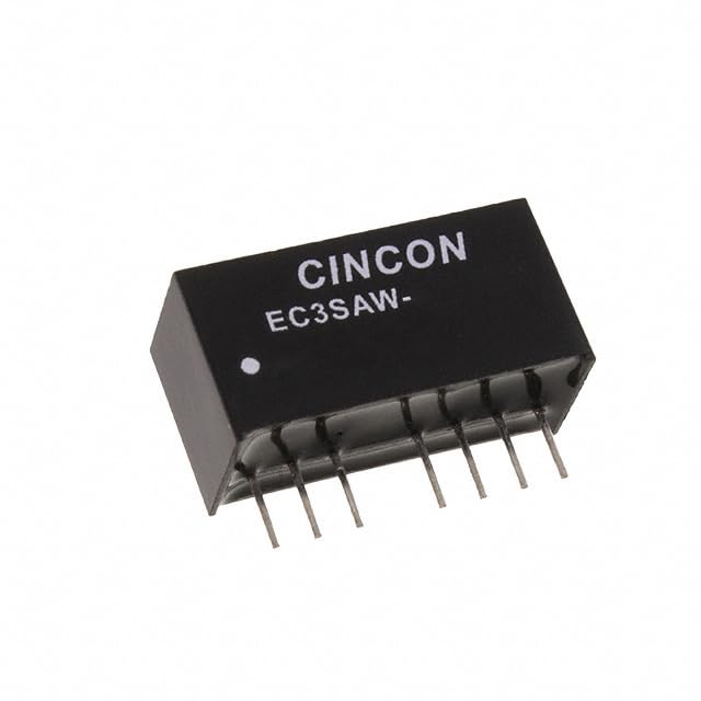 EC3SAW-24S05P Isolated DC/DC Converter, 3W, 9-36VDC Input, 5VDC Output, 1500VDC Isolation, SIP-8