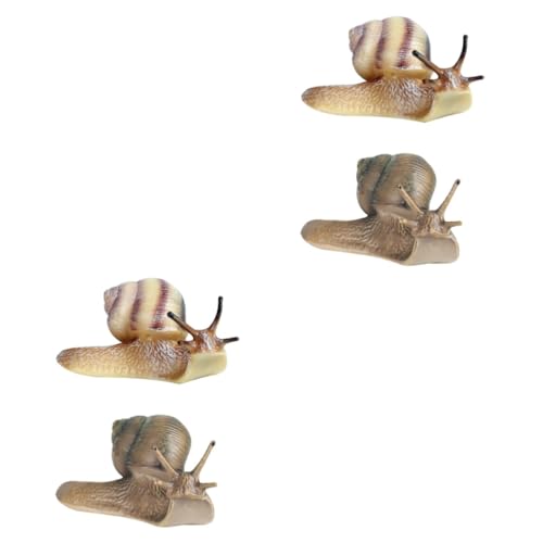 YARNOW 2 Series Adornos De Caracol Liso Planta Caracoles Calentador Juguetes De Mesa Freática Babosa Decoración Pecera Cueva Decoraciones De Acuario Tanque Material De Plastico 2 Piezas*2