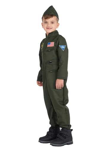 Disfraz Piloto de Combate para Niños miniatura 2