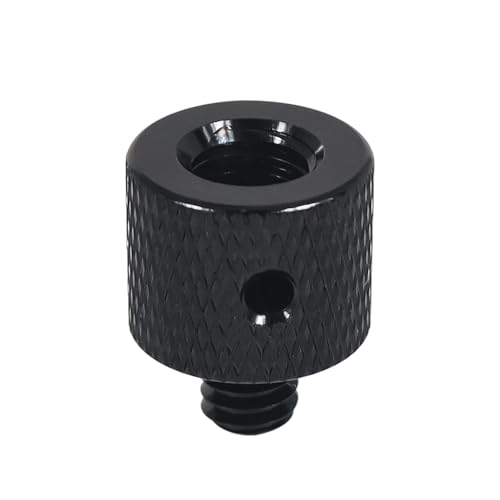 NovelGoal Aluminum 1/4-20 Male to M8-1.25 Female Adapter Screw Head Tripod Adapter Screw Photography Accessories