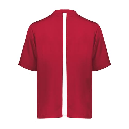 Image of Holloway Men's Mens Clubhouse Short Sleeve Pullover Cage Jacket - Ultimate Athletic Performance Wear for Maximum Mobility