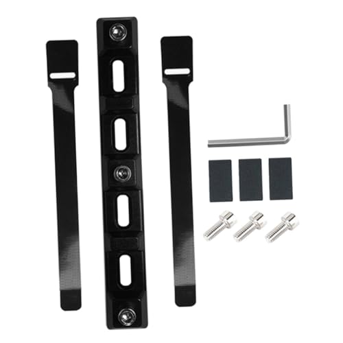 POPETPOP 1 Set Lightweight Bike Water Bottle Holder Adapter Durable Mount for Road and Mountain Bikes Black Cradle and Strap Accessories for Easy Installation