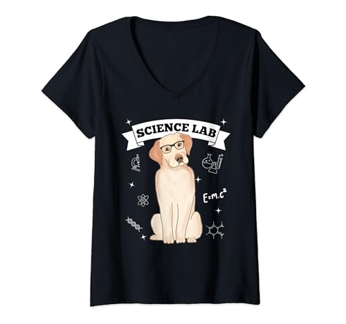 Esplora l'affascinante mondo della genetica, del comportamento e della salute canina con il nostro design Science Lab Labrador Retriever Dog, perfetto per gli amanti dei cani, scienziati e menti curiose. Cuccioli. Labrador. Science Pun divertente slogan.