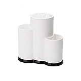 wrtgerht Multifunktionaler Utensilienhalter Messerblock PP Besteck Abtropfgestell Aufbewahrungsbox SpooFork KitcheOrganizer Rack Küchengeräte (Color : B)