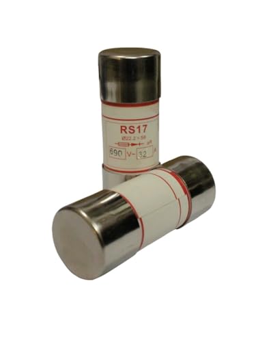 Fusible de fusión rápida RS17 aR con alta capacidad de corte de 690V y 32A, 2 piezas