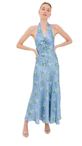rodarte blue dress Women's Bouquet Floral Silk Satin Dress, Blue, 8 : Clothing, Shoes & Jewelry Zara Black Velvet Pattern 56.25in / 143.0cm Colors:Pink/Color Block button-front