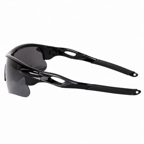 Image of Dervin Non Polarized Oversized Sports Sunglasses for Men Women, Outdoor Cricket Cycling Hiking Fishing Sunglasses