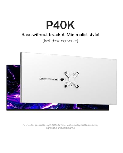 Image of P40K 40'' UHD 5K (5120 x 2160) 120Hz Gaming Monitor, IPS Panel, 10-Bit Color, 99% sRGB, 98% DCI-P3, HDR, 1300:1 Contrast, Eye Care, Anti-Glare (Minimalist - Without Stand)