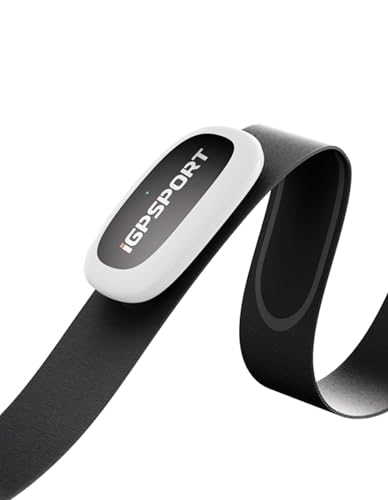 iGPSPORT HR50 Frecuencia Cardíaca Pulsómetro, Bluetooth ANT+, Duración de la Batería de 1 Año, Sensor HRM Impermeable IPX7, Ciclismo, Correr, Yoga
