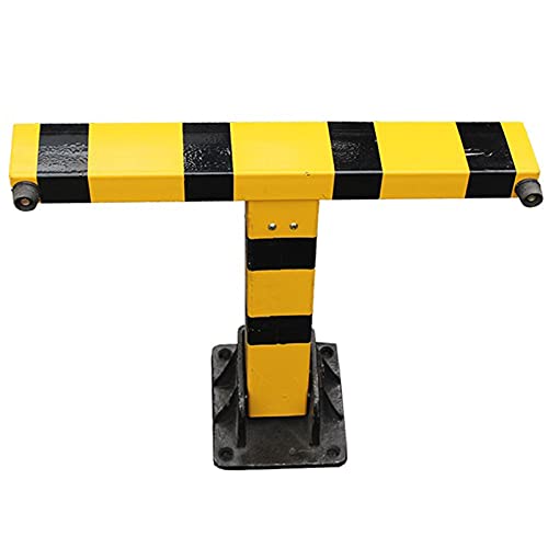 Preisvergleich Produktbild T-förmiger, Faltbarer Auto-Parkplatzsperrpoller, Hochleistungs-Parksperrpfosten aus Stahl, manuell, langlebige Parksperren mit Schrauben (45 x 50 cm, schwarz) (45 x 50 cm, schwarz)