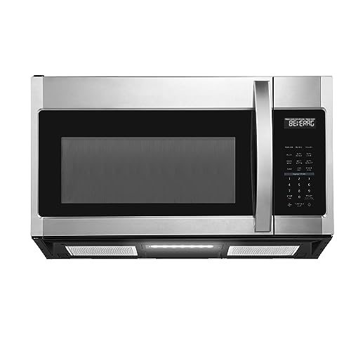 BLACK+DECKER EM044KB19 Over The Range Microwave Oven with One Touch, 1000 Watts, 400 CFM and Auto Cooking, OTR 1.9 Cu.ft