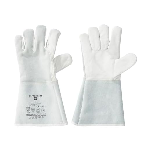 PARKSIDE Guantes de soldador de cuero resistente al calor