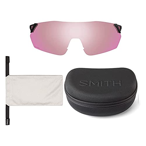 Image of Smith Unisex Reverb Performance Sunglasses - Matte Black Frame | ChromaPop Red Mirror Lens