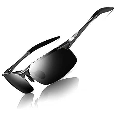 SUNGAIT Men's HD Polarized Sunglasses for Driving Fishing Cycling Running Metal Frame UV400 (Gunmetal, Gray) 8177QKH Cover