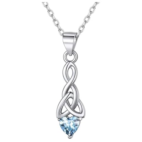 ChicSilver Celtic Knot Aquamarine Necklace Cover