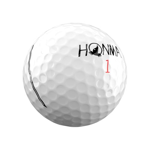 Image of Honma TW-X /S Golf Balls,3-Piece Cast Urethane Cover,Precision Spin Control & Long Distance,Tour Level Golfballs with Soft Feel for Moderate to Fast Swing Speeds Golfer,1 Dozen