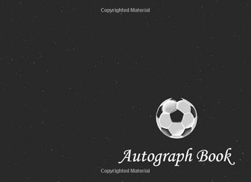 Soccer Autograph Book: Blank Scrapbook for Signatures, Unlined Memory Journal, Keepsake Memory Book, Celebrity Memorabilia Album, Gift for Sport Lovers