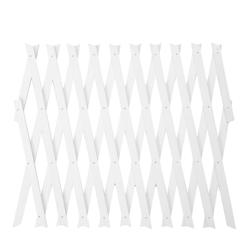 BESPORTBLE Expandable Garden Trellis: Wooden Lattice Fence, Stretchable Wall Panel Lattice Panels Trellis Vertical Rack for Climbing Plants Outdoor