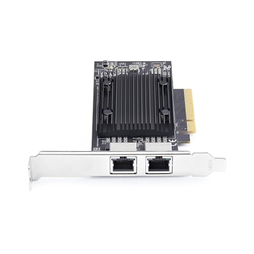 Image of StarTech 2-Port PCIe 10Gb Ethernet Network Card, TAA (PR210B-NETWORK-CARD) | 10GBASE-T, BCM57416 Chipset, Windows and Linux, NIC Card