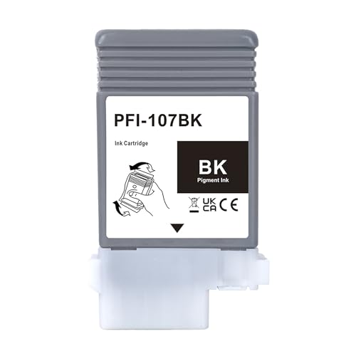 Amazon.co.jp: LCL Canon用 キャノン用 PFI-107 PFI-107BK 顔料 (1