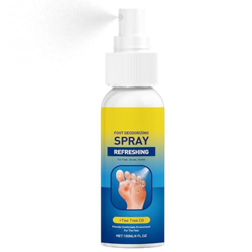 Spray Contra El Olor De Pies | Productos De Cuidado De La Piel Para Aliviar Picazón 120 ml,Eliminador del Mal Olor de Pies | para Hombre y Mujer en Viajes Exteriores Gimnasio Trabajo y Oficina