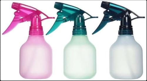 Frosted Fashion Assorted Colors Spray Bottles - Pack Of 3 (Colors May Vary)