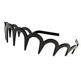 Ancho: aprox. 3 cm Gazechimp - Diadema para el pelo, diseño de zigzag, banda dentada, para mujer, hombre, niña, 7, talla única