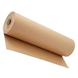 NUOBESTY Kraftpapierrolle Braunes Packpapier Vielseitig Einsetzbar für Geschenkverpackung Bastelpapier Blumenverpackung Malpapier und DIY Kunsthandwerk