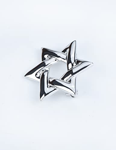 Image of Sparkle Crystal Star of David Brooch Pin Rhinestone Star Bouquet Brooch Pin Lapel Pins Spiritual Brooch Badge