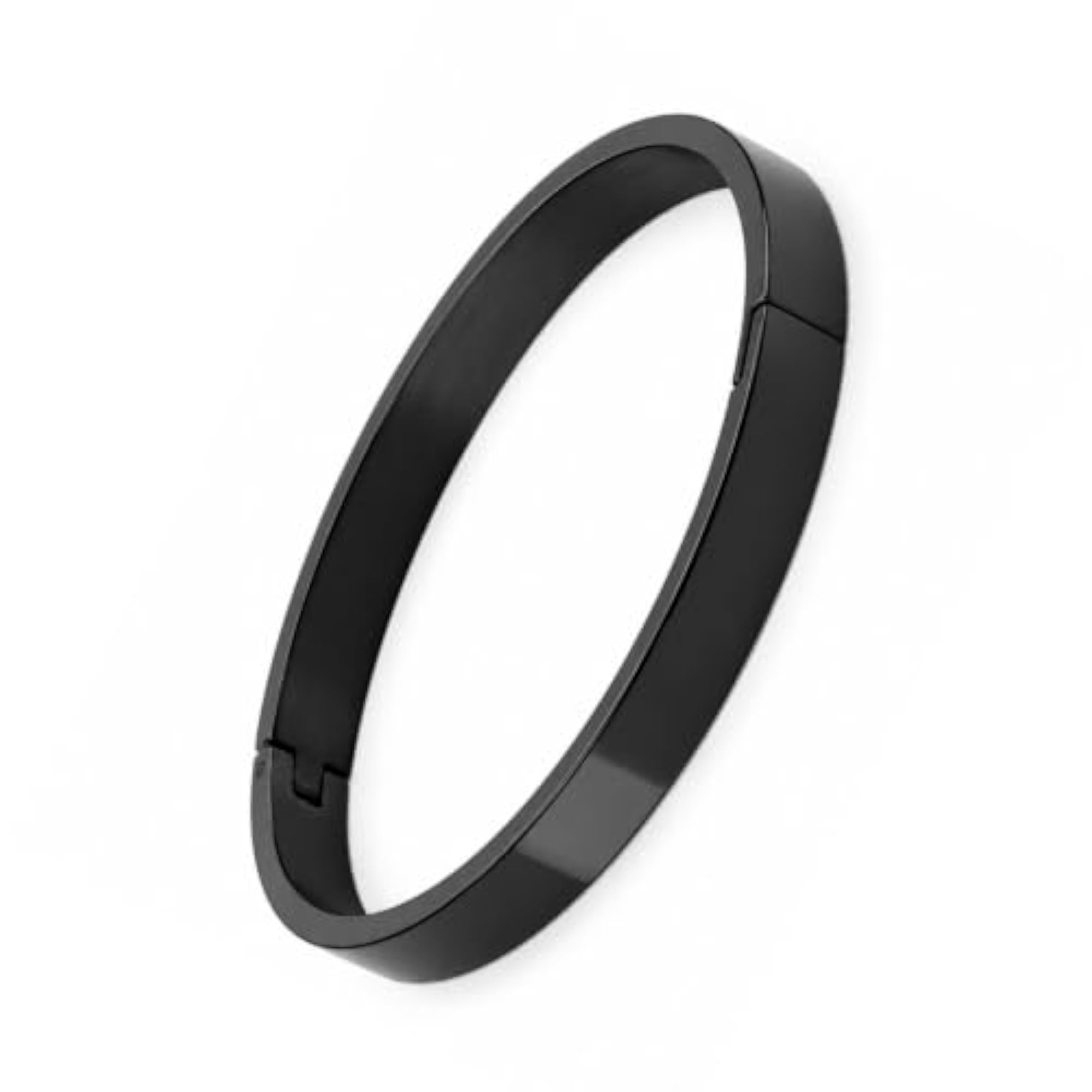 Axis Stainless Steel Kada with Hidden Push-Lock Clasp