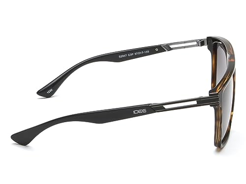 Image of IDEE 100% UV protected sunglasses for Men | Size- Large | Shape- Square | Model- IDS2957