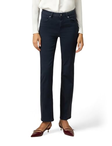 Pantaloni regular in tessuto misto tencel, chiusura a bottone gioiello, piega stirata lungo le gambe ed impunture in tono, GREEN STORY perchè fibra biodegradabile estratta da legno proveniente da foreste coltivate in modo responsabile.